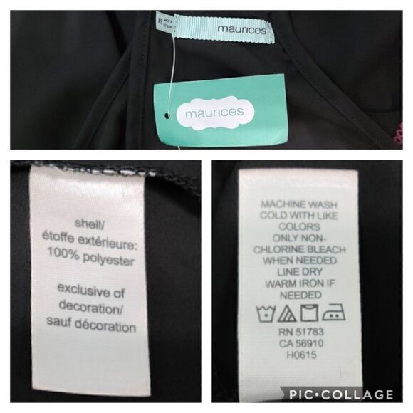 NEW Maurices Sheer Embroidered Round Neck Tank XS - Picture 11 of 12